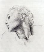 Collection of Prints and Drawings - Béni Ferenczy: Portrait of my wife, 1935, Kiscell Museum