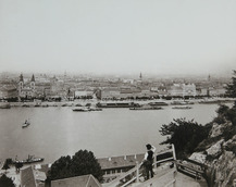 Collection of Photographs - View of Pest from Gellért Hill, circa 1896, photographed by Mór Erdélyi, Kiscell Museum 