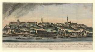 Collection of Engravings - Peter (or Peter Paul) Westermayer after Johann Jakob Meyer (1749-1829): View of Buda, 1780, copperplate etching and engraving, Kiscell Museum