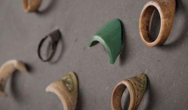 Archery rings from the collection of the Budapest History Museum. Photo: Ákos Keppel